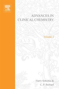 Omslagafbeelding: ADVANCES IN CLINICAL CHEMISTRY VOL 2 9780120103027