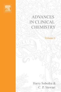 Omslagafbeelding: ADVANCES IN CLINICAL CHEMISTRY VOL 6 9780120103065