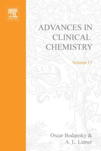 Cover image: ADVANCES IN CLINICAL CHEMISTRY VOL 15 9780120103157
