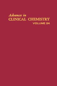 Cover image: ADVANCES IN CLINICAL CHEMISTRY VOL 24 9780120103249