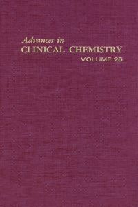 Cover image: ADVANCES IN CLINICAL CHEMISTRY VOL 26 9780120103263
