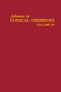Cover image: ADVANCES IN CLINICAL CHEMISTRY VOL 27 9780120103270