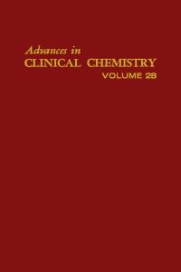Cover image: ADVANCES IN CLINICAL CHEMISTRY VOL 28 9780120103287