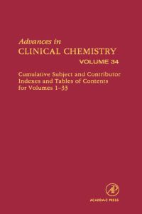 Imagen de portada: Cumulative Subject and Author Index and Table of Contents: Cumulative Subject and Author Indexes and Tables of Contents for Volumes 1-33 9780120103348