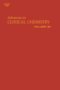 Titelbild: Advances in Clinical Chemistry 9780120103386