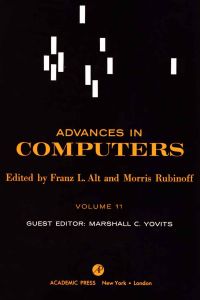 Imagen de portada: ADVANCES IN COMPUTERS VOL 11 9780120121113