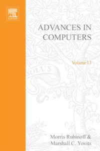 Imagen de portada: ADVANCES IN COMPUTERS VOL 13 9780120121137