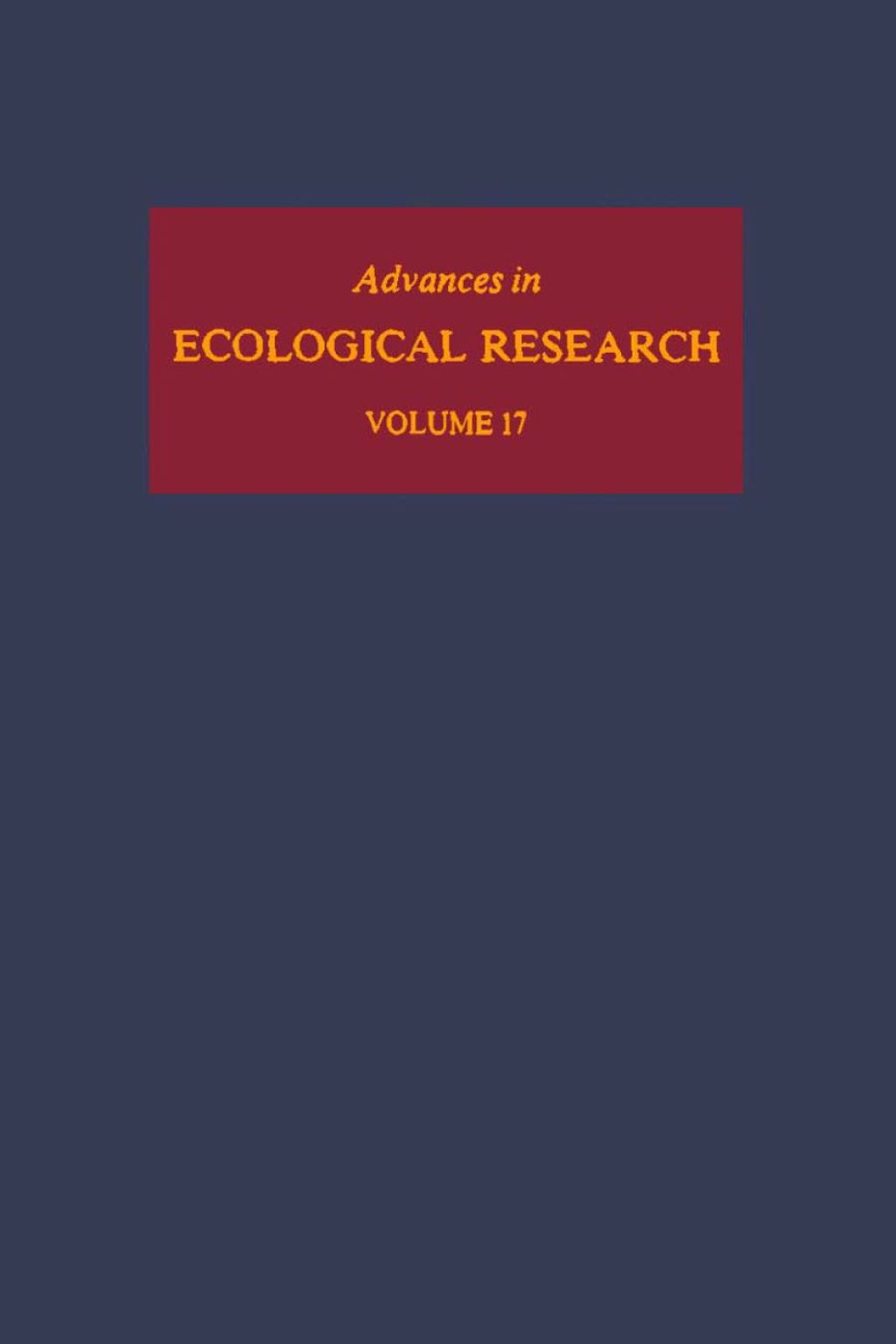 Advances in Ecological Research