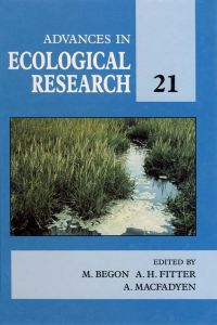 Cover image: Advances in Ecological Research: Volume 21 9780120139217