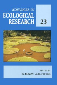 Imagen de portada: Advances in Ecological Research: Volume 23 9780120139231