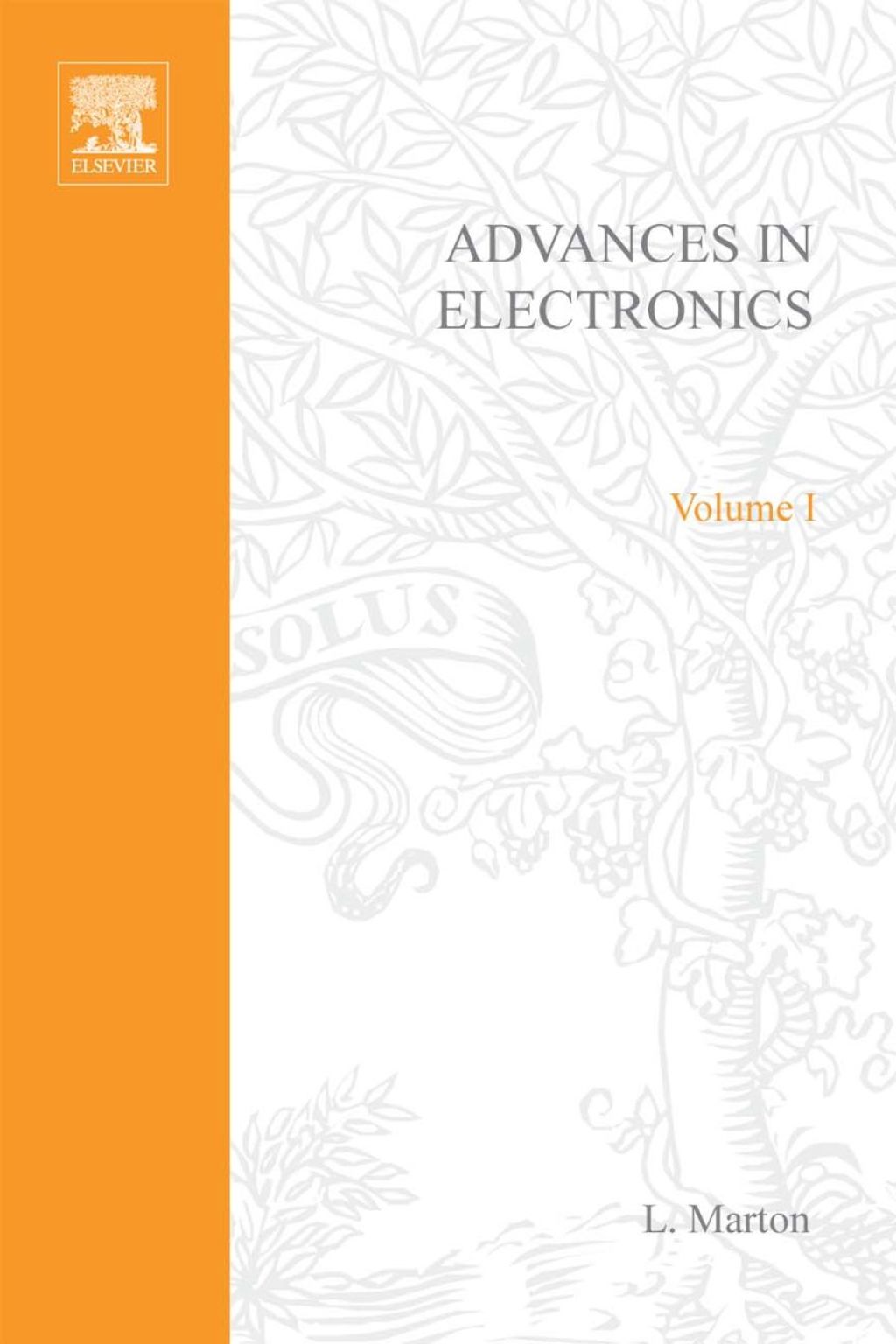 ADVANCES ELECTRONC &ELECTRON PHYSICS V1
