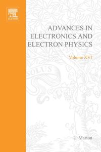 Imagen de portada: ADVANCES ELECTRONC &ELECTRON PHYSICS V16 9780120145164