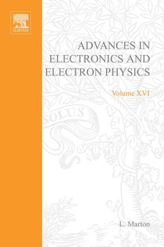 Cover image: ADVANCES ELECTRONC &ELECTRON PHYSICS V16 9780120145164