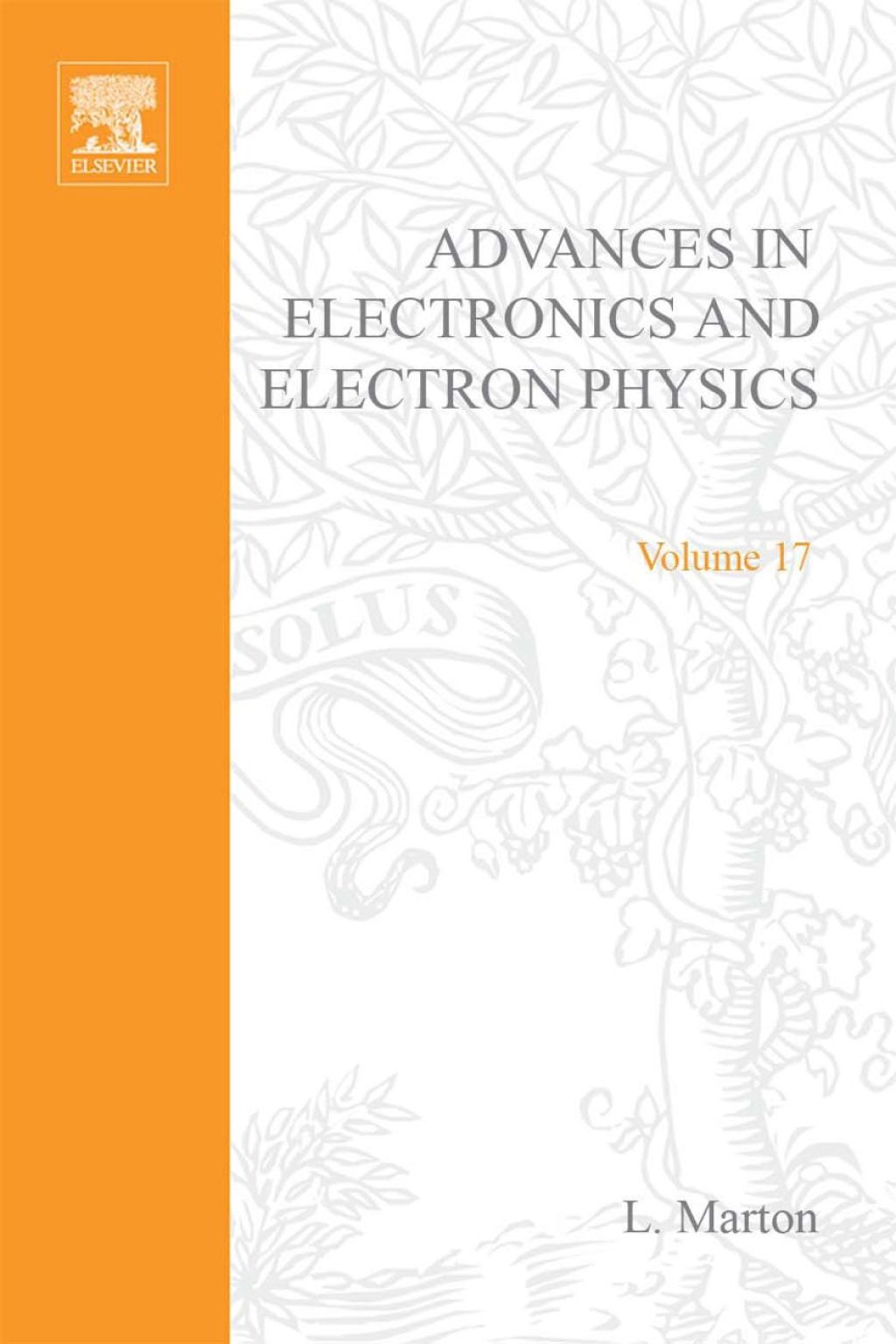 ADV ELECTRONICS ELECTRON PHYSICS V17