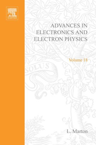 Cover image: ADV ELECTRONICS ELECTRON PHYSICS V18 9780120145188