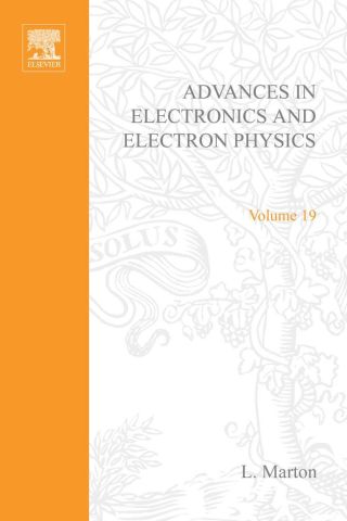 Cover image: ADVANCES ELECTRONC &ELECTRON PHYSICS V19 9780120145195