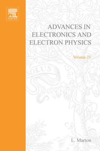 Cover image: ADVANCES ELECTRONC &ELECTRON PHYSICS V23 9780120145232