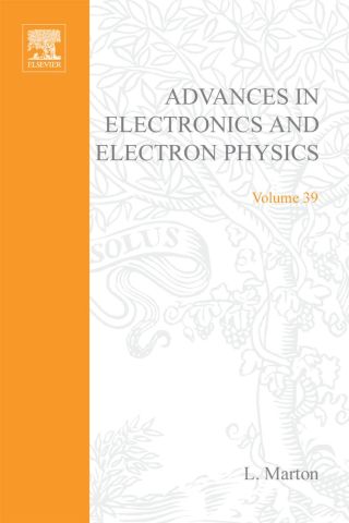 صورة الغلاف: ADVANCES ELECTRONC &ELECTRON PHYSICS V39 9780120145393