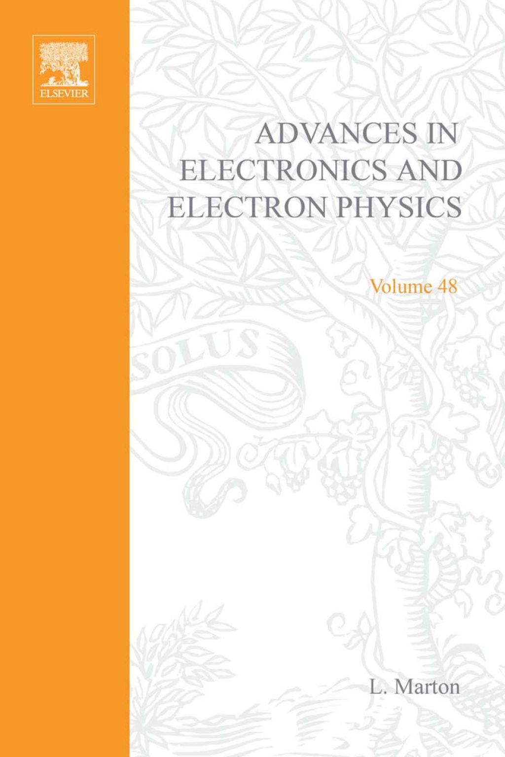 ADV ELECTRONICS ELECTRON PHYSICS V48