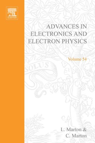 Cover image: ADV ELECTRONICS ELECTRON PHYSICS V54 9780120146543