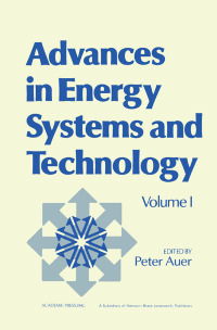 表紙画像: Advances in Energy Systems and Technology: Volume 1 9780120149018