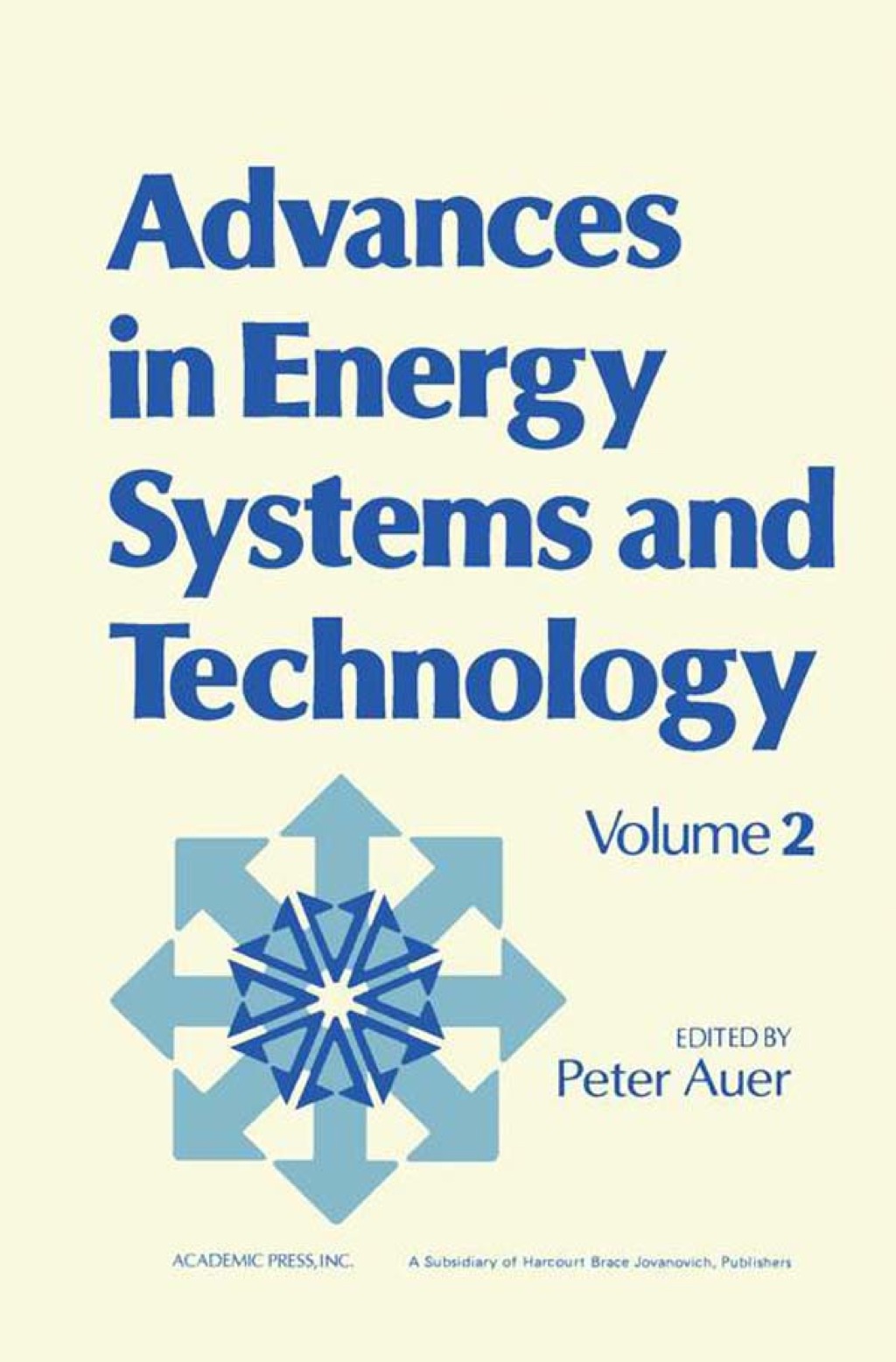Advances in Energy Systems and Technology: Volume 2