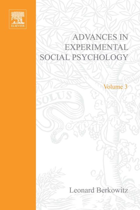 ADV EXPERIMENTAL SOCIAL PSYCHOLOGY,VOL 3 - FULL INSTANT DOWNLOAD | PDF DOCX EPUB