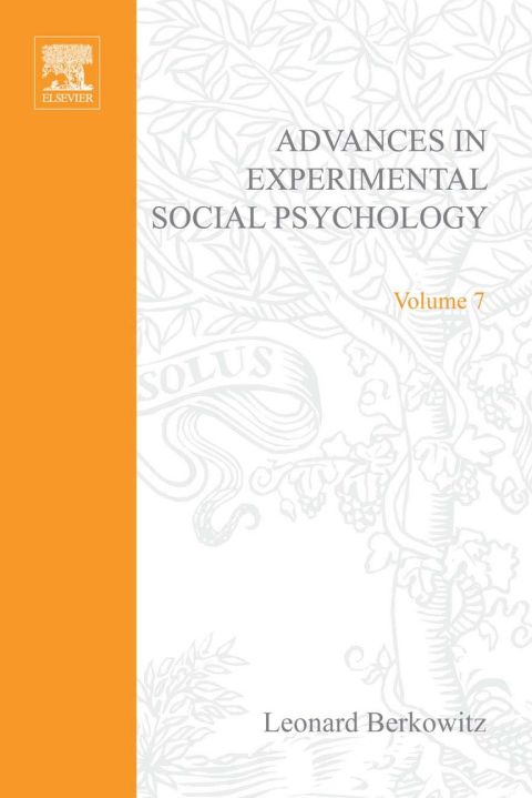 ADV EXPERIMENTAL SOCIAL PSYCHOLOGY,VOL 7 - FULL INSTANT DOWNLOAD | PDF DOCX EPUB