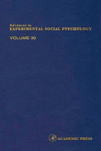 Cover image: Advances in Experimental Social Psychology 9780120152308