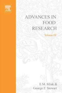 Cover image: ADVANCES IN FOOD RESEARCH VOLUME 3 9780120164035