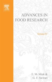 Cover image: ADVANCES IN FOOD RESEARCH VOLUME 4 9780120164042