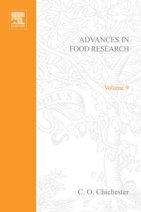 表紙画像: ADVANCES IN FOOD RESEARCH VOLUME 9 9780120164097