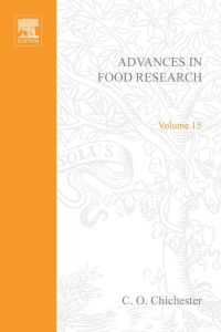 Imagen de portada: ADVANCES IN FOOD RESEARCH V15 9780120164158
