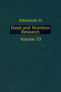 表紙画像: ADVANCS IN FOOD & NUTRITION RESEARCH,V33 9780120164332