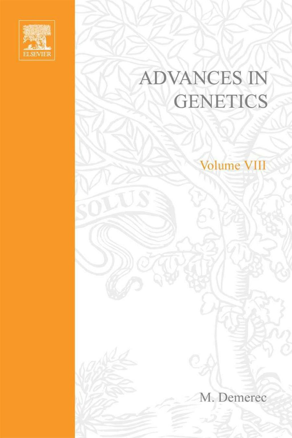 ADVANCES IN GENETICS VOLUME 8