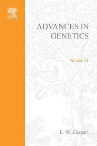 Cover image: ADVANCES IN GENETICS VOLUME 14 9780120176144