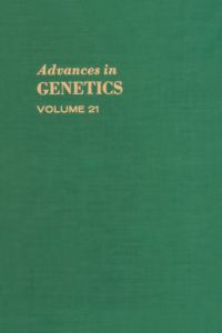 Cover image: Advances in Genetics 9780120176212
