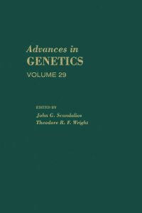 صورة الغلاف: ADVANCES IN GENETICS VOLUME 29 9780120176298