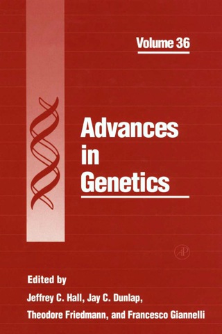 Cover image: Advances in Genetics 9780120176366