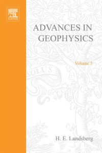 Titelbild: ADVANCES IN GEOPHYSICS VOLUME 3 9780120188031