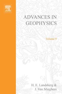 Cover image: ADVANCES IN GEOPHYSICS VOLUME 9 9780120188093