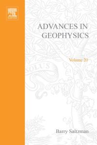 Cover image: ADVANCES IN GEOPHYSICS VOLUME 20 9780120188208
