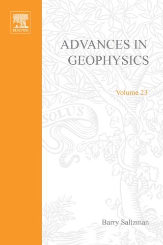 表紙画像: ADVANCES IN GEOPHYSICS VOLUME 23 9780120188239
