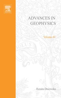 表紙画像: Advances in Geophysics 9780120188444