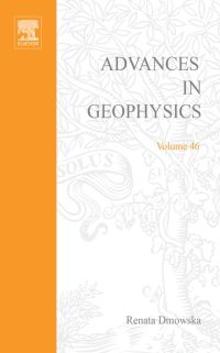 Titelbild: Advances in Geophysics 9780120188468