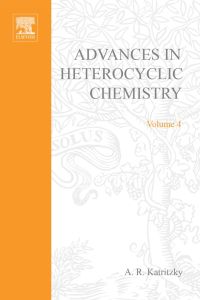 Immagine di copertina: ADVANCES IN HETEROCYCLIC CHEMISTRY V 4 9780120206049