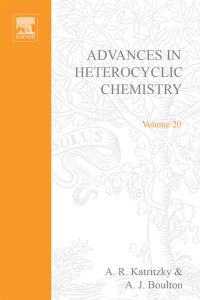 Imagen de portada: ADVANCES IN HETEROCYCLIC CHEMISTRY V20 9780120206209
