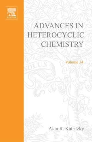Titelbild: ADVANCES IN HETEROCYCLIC CHEMISTRY V34 9780120206346