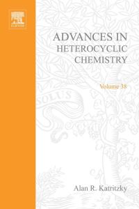 Imagen de portada: ADVANCES IN HETEROCYCLIC CHEMISTRY V38 9780120206384