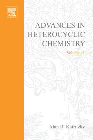 Cover image: ADVANCES IN HETEROCYCLIC CHEMISTRY V41 9780120206414